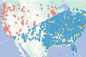 JOANN Closure Map vs LQS Stores